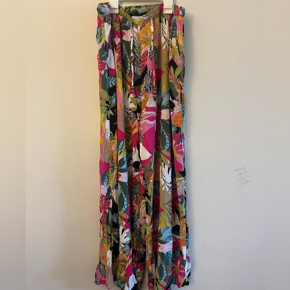 Rachael Rachel Roy Tropical Wide Leg Pants